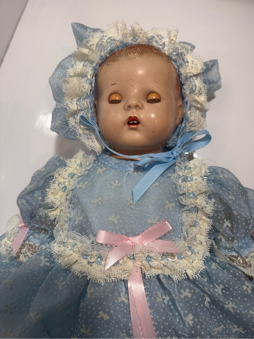 ANTIQUE DEE & CEE CANADA COMPOSITION & CLOTH LARGE 20” BABY - Picture 2 of 9